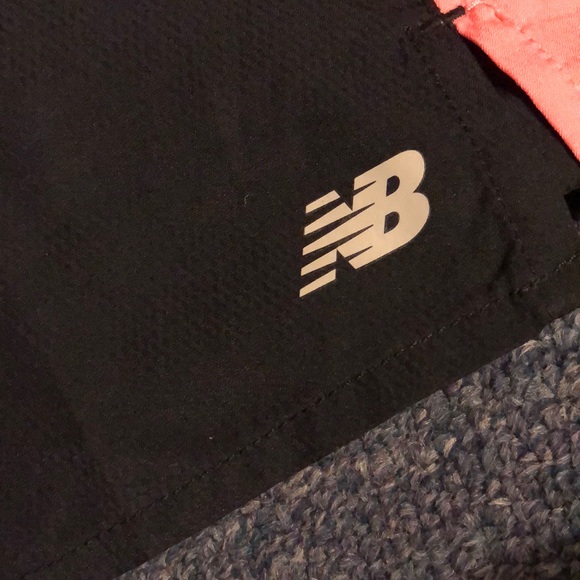 New balance black pink shorts size s w/ drawstring - Picture 2 of 3